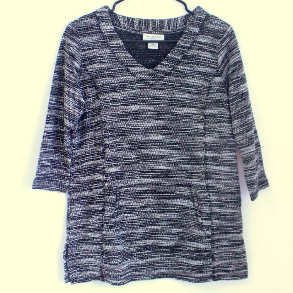 NWT Liz Claiborne Weekend Petite Poncho Kangaroo Shirt Size Petite Medium